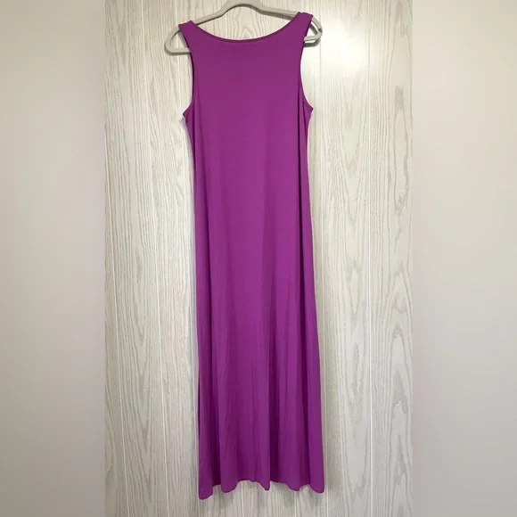 J. Jill Pinkberry Sleeveless Women's Long Maxi Stretch Sheath Dress Size S - Picture 3 of 4